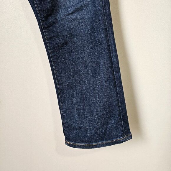 EUC ANN TAYLOR LOFT MADE AND LOVED CURVY KICK CROP JEANS SIZE 10 /30 - Picture 9 of 16